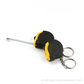 Porta-chaves Mini fita métrica de bolso de aço